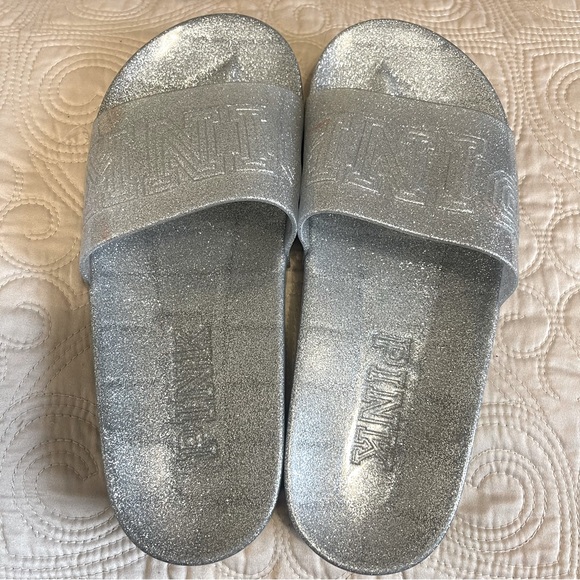 PINK glitter sparkle slide 
PINK Victoria's Secret NWOT - Picture 3 of 4